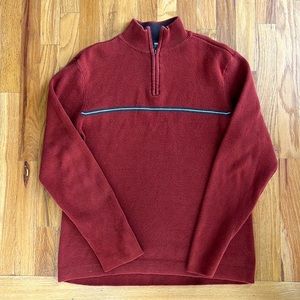 Soft pull over 1/2 zip men’s sweater